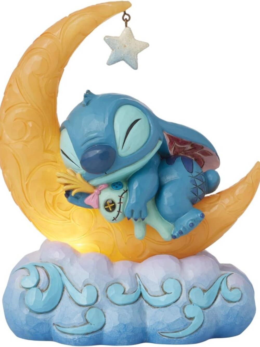 Lilo & Stitch Moonlit Figurine - Hand-Painted Collectible Home Decor Statue